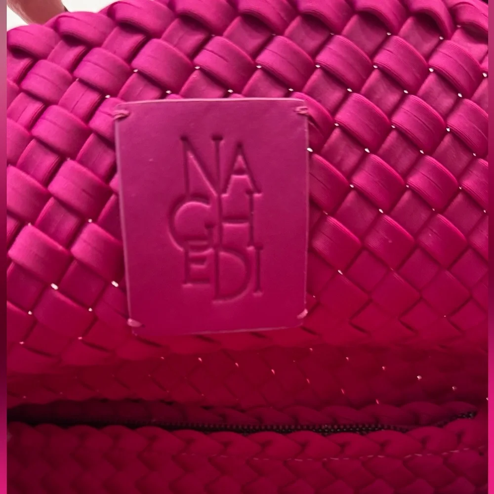 Naghedi Handwoven Clutch in Deep Fuchsia - Picture 7 of 10